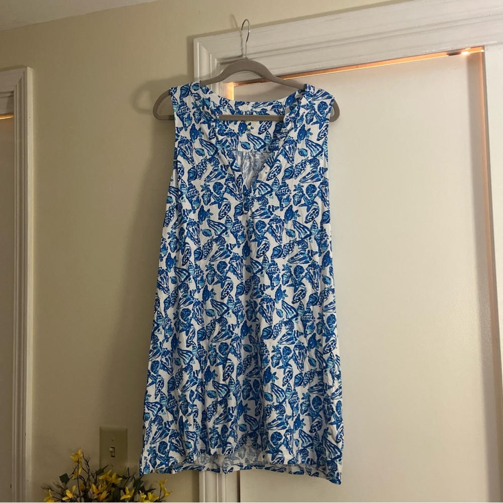 LILLY PULITZER Dev Sleeveless Dress   SHELL COLLECTOR  Size LARGE Bundle 3/$65